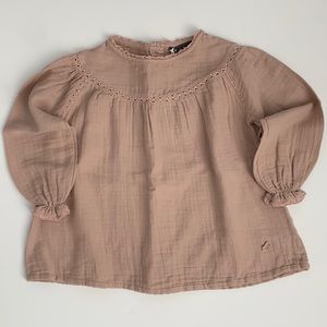 Tocoto Vintage Pink Blouse 2Y NWT